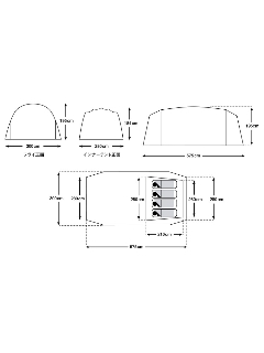 グラムキャタピラー２ルームシェルター（テント/タープ/2ルームテント）のサムネイル画像