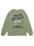タラスブルバ(TARAS BOULBA)のヘビーコットン防蚊ロングTシャツ(魚) カーキ