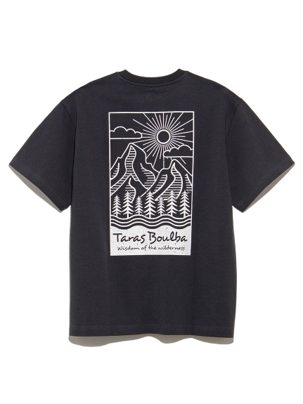 タラスブルバ(TARAS BOULBA)のヘビーコットン プリントTシャツ（マウンテン） Tシャツ