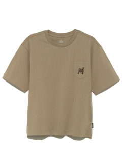 TARAS BOULBA/レディース ヘビーコットンポケットTシャツ（モチーフ刺繍）/Tシャツ