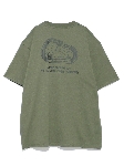 タラスブルバ(TARAS BOULBA)のヘビーコットン防蚊プリントTシャツ(カラビナ) カーキ