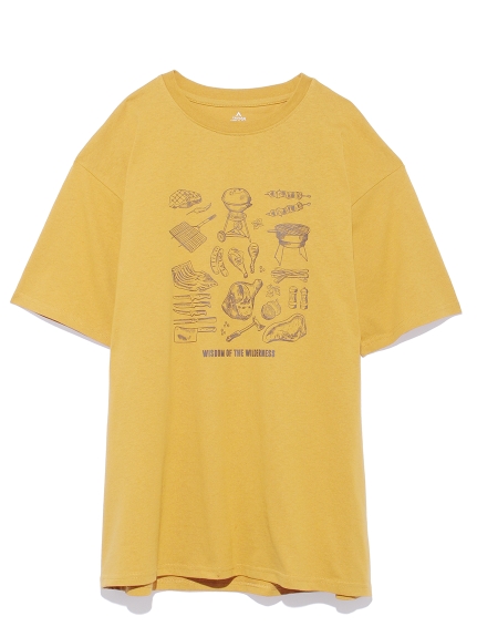 TARAS BOULBA/ヘビーコットン防蚊プリントTシャツ(フード)/Tシャツ