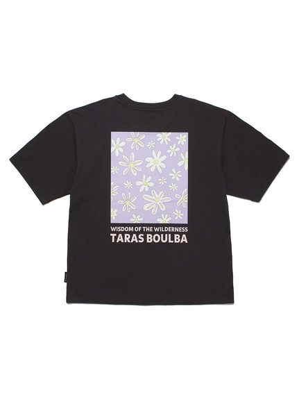 TARAS BOULBA/レディース コットン天竺 プリントＴシャツ（フラワー）/Tシャツ