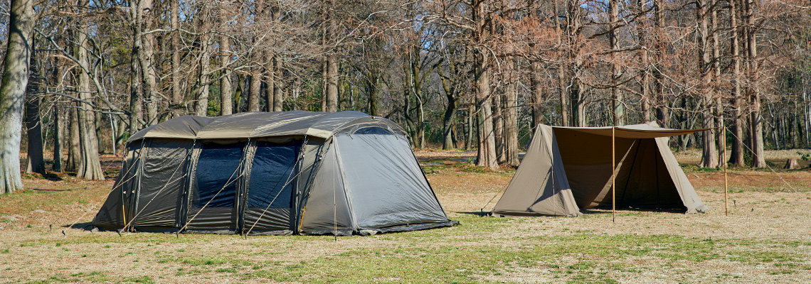 形状、用途が異なる「テントの種類」
